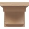 Ekena Millwork 6"W x 6"D x 6"H Wide Emerson Rough Cedar Woodgrain TimberThane Corbel, Primed Tan CORUR06X06X06EMRRCPR - alternate 2